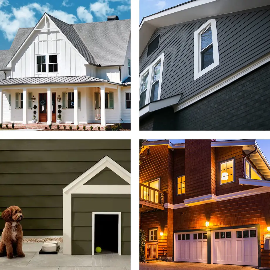 siding-ninja-brand-comparison Comparison of James Hardie, LP SmartSide, or Nichiha Siding Brands for Installation prior to house siding replacement in Marietta, GA